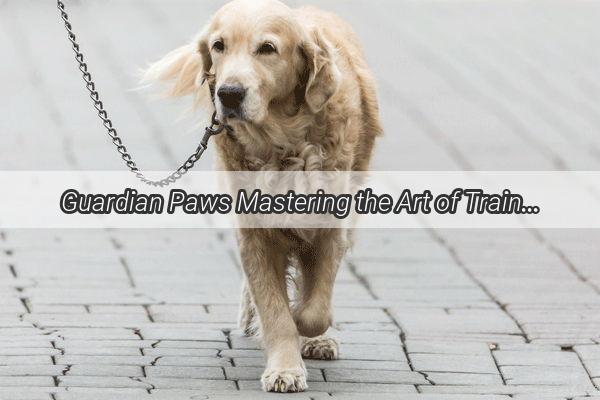 Guardian Paws Mastering the Art of Training Your Dog as a Watchdog